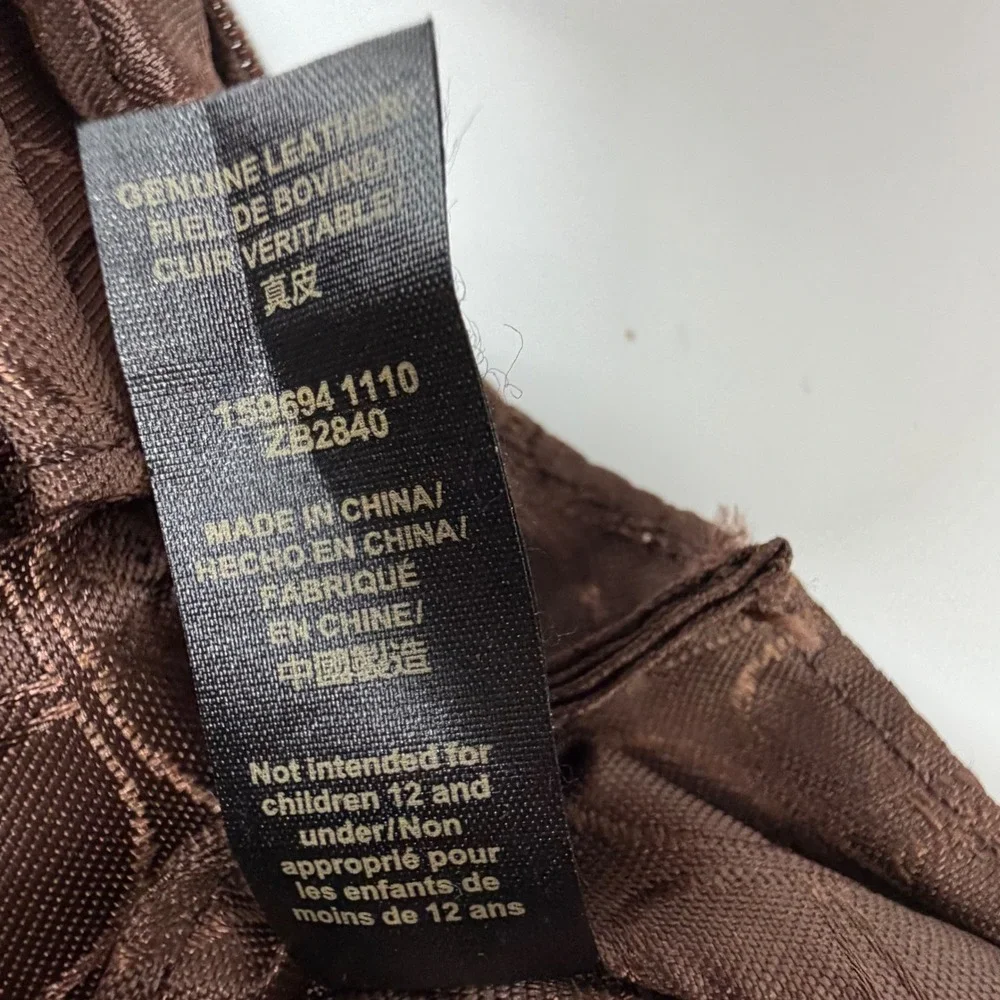 Fossil ZB2840 Brown Leather Crossbody Messenger Bag Small Square Organizer - Picture 6 of 9
